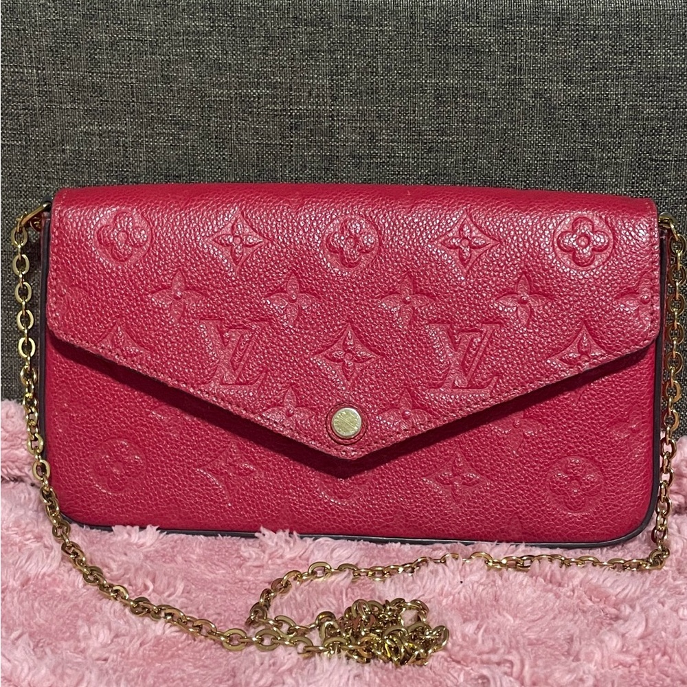 Louis Vuitton Felicie Empriente Red